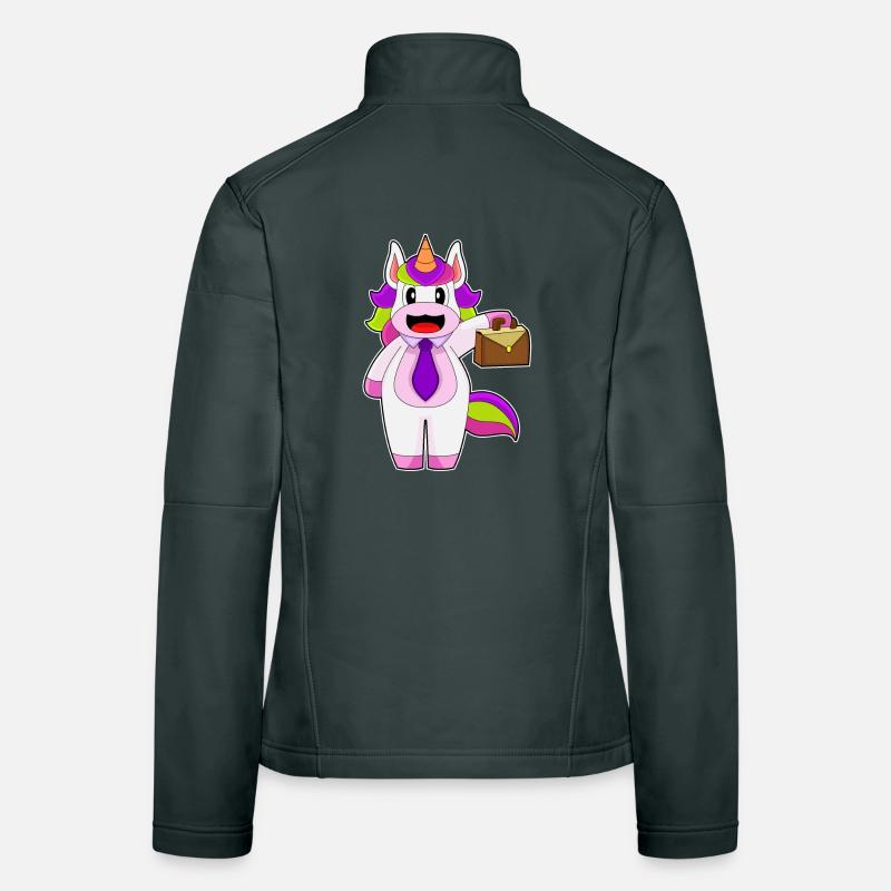 Porte-documents Unicorn Entrepreneur Veste en tissu softshell Femme