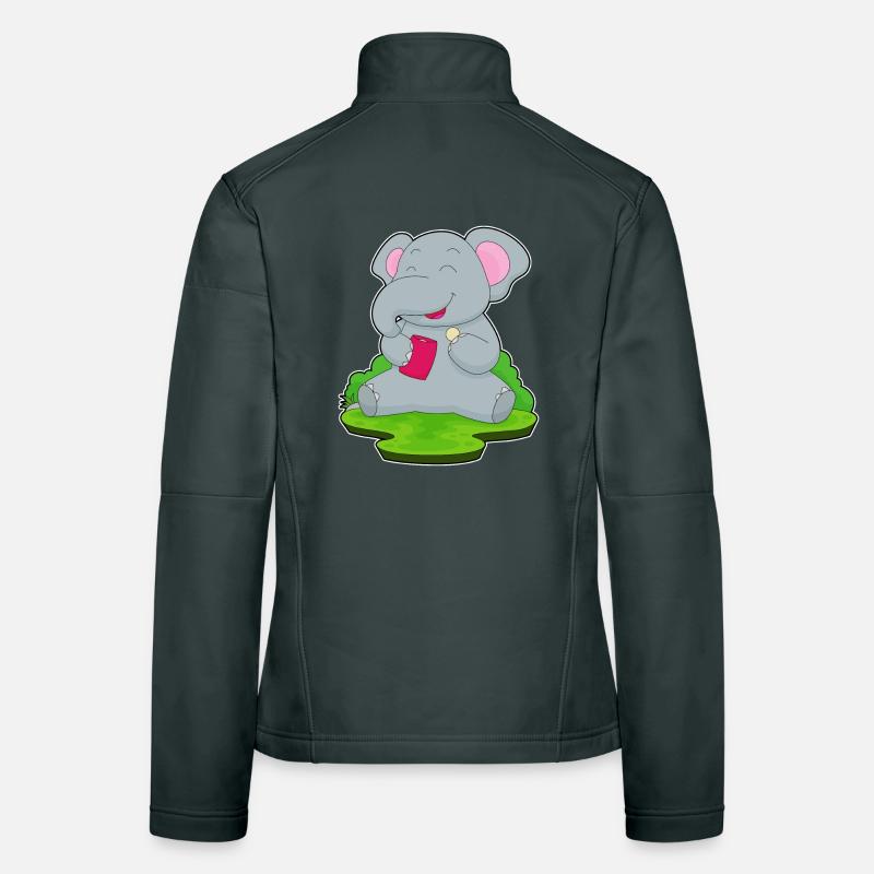 Elefant Kartoffelchips Frauen Softshelljacke