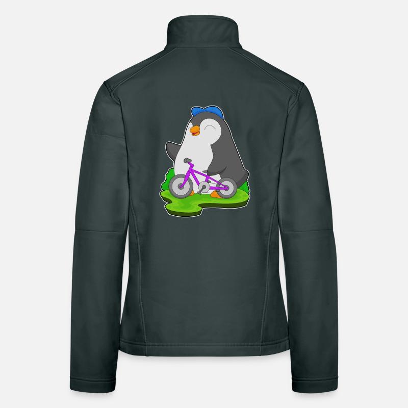 Vélo pingouin Veste en tissu softshell Femme