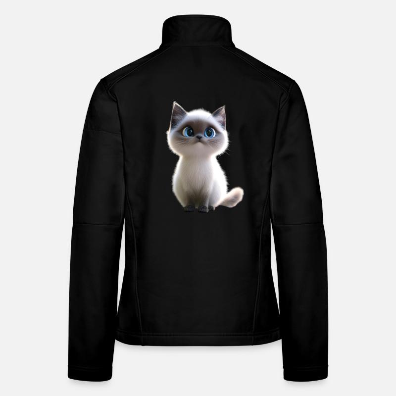 Chat Ragdoll Chat Ragdoll Chat Mignon Chats Ragdoll Veste en tissu softshell Femme