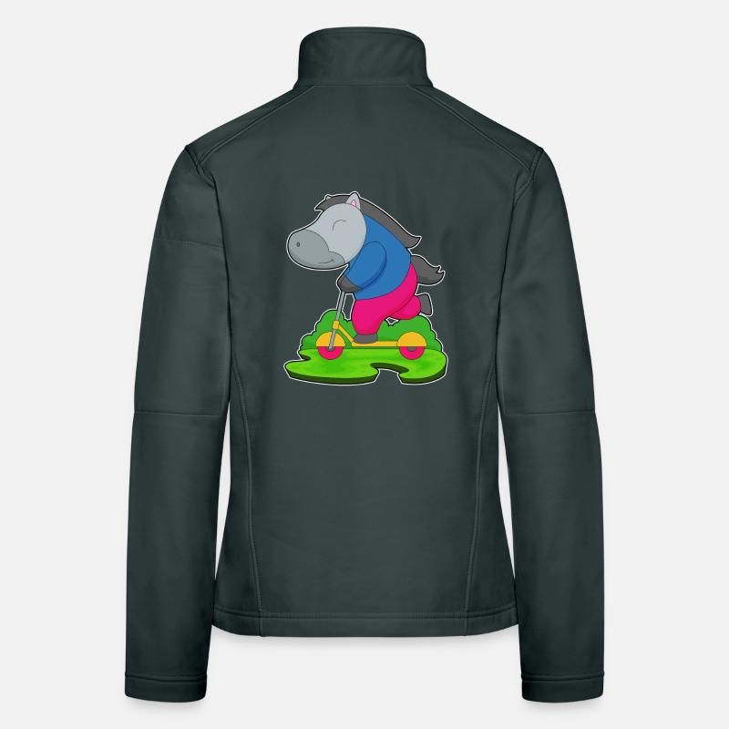 Scooter à cheval Veste en tissu softshell Femme