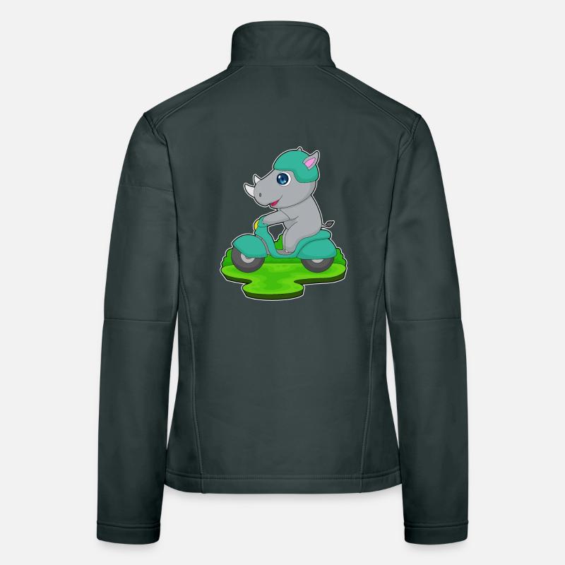 Nashorn Motorroller Frauen Softshelljacke