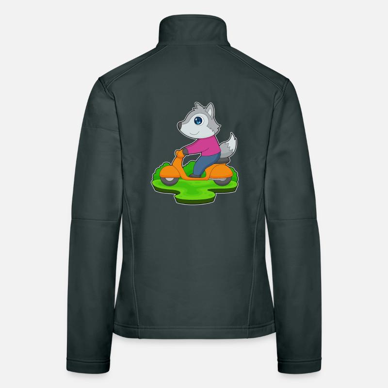 Wolf Motorroller Frauen Softshelljacke