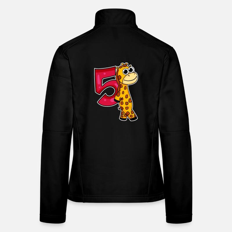 5. Geburtstag Motiv Giraffe - 5 jahre Frauen Softshelljacke
