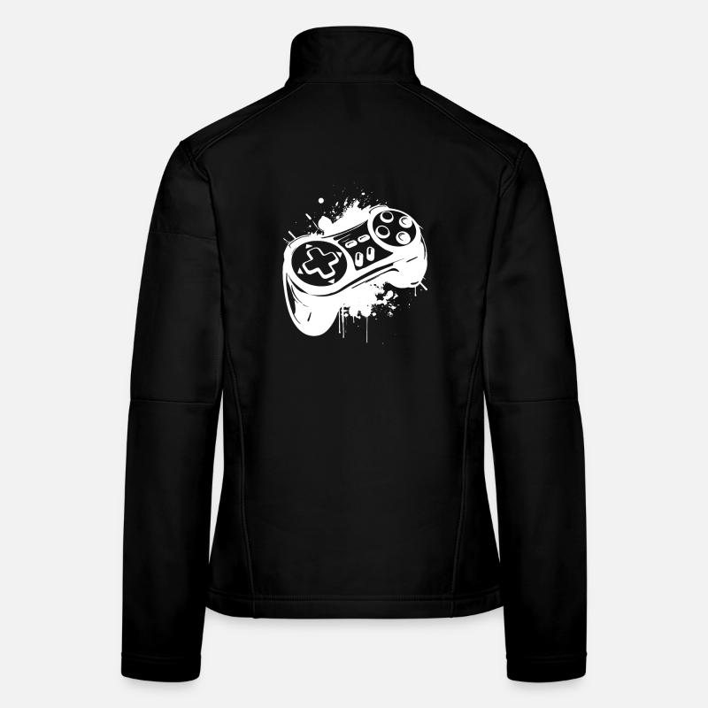 Gaming - Frauen Softshelljacke - Schwarz