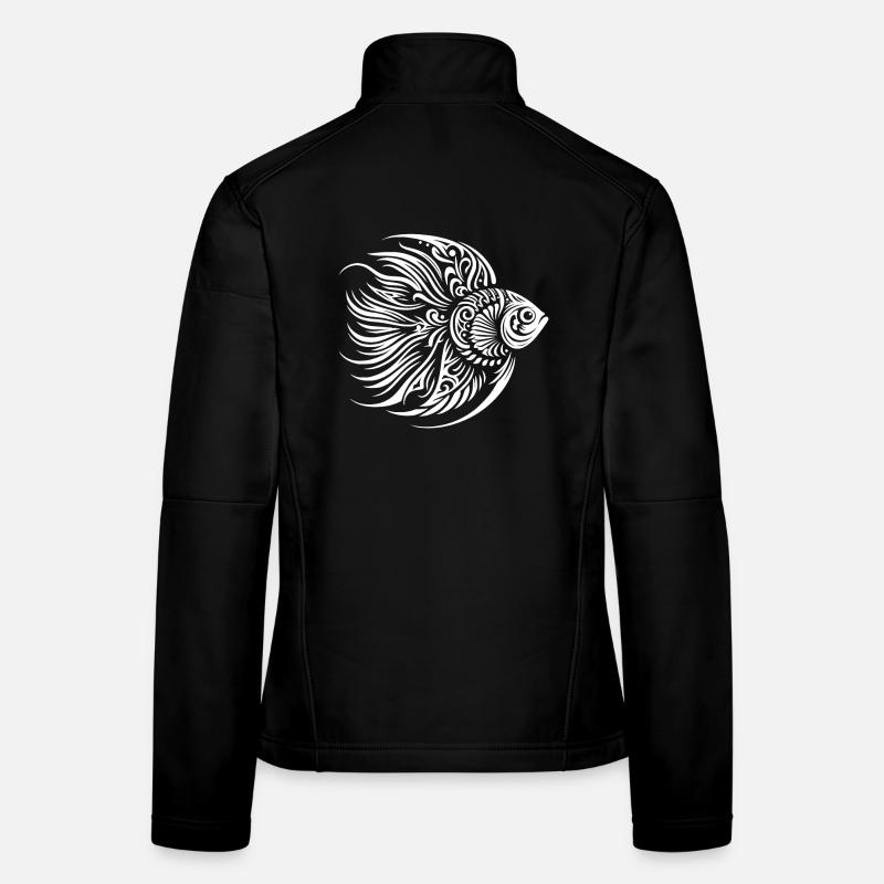 Poisson-ange tribal Veste en tissu softshell Femme