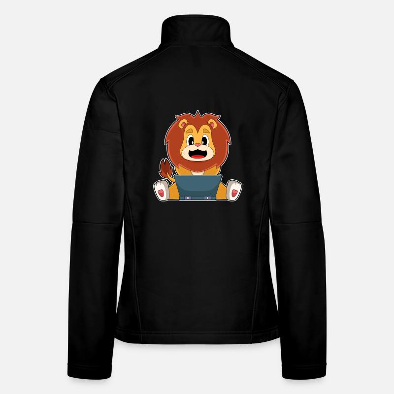 Löwe Laptop Frauen Softshelljacke