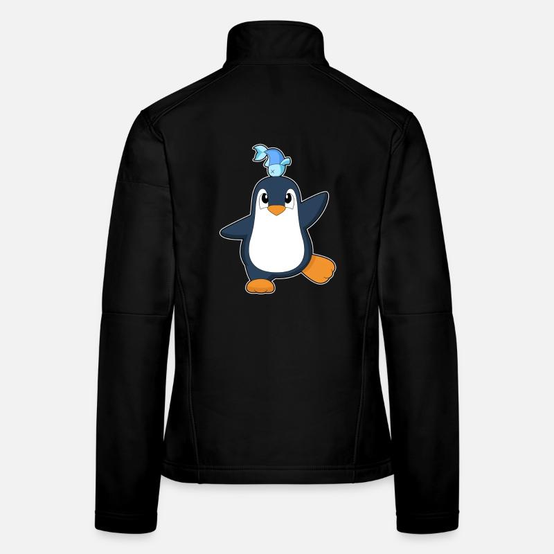Poisson-pingouin Veste en tissu softshell Femme