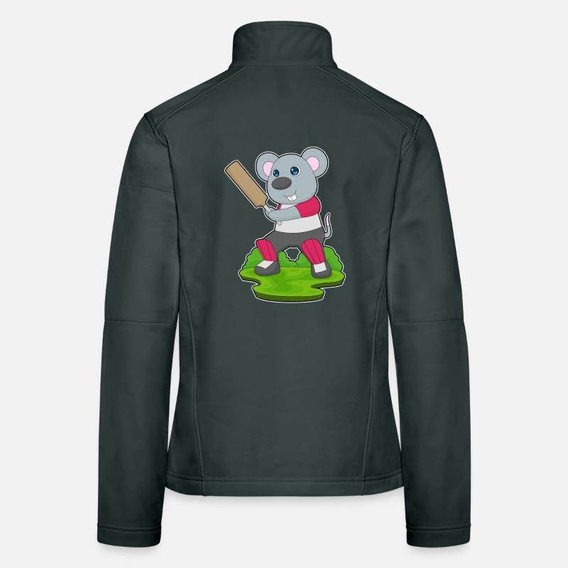 Maus Cricket Cricketschläger Frauen Softshelljacke