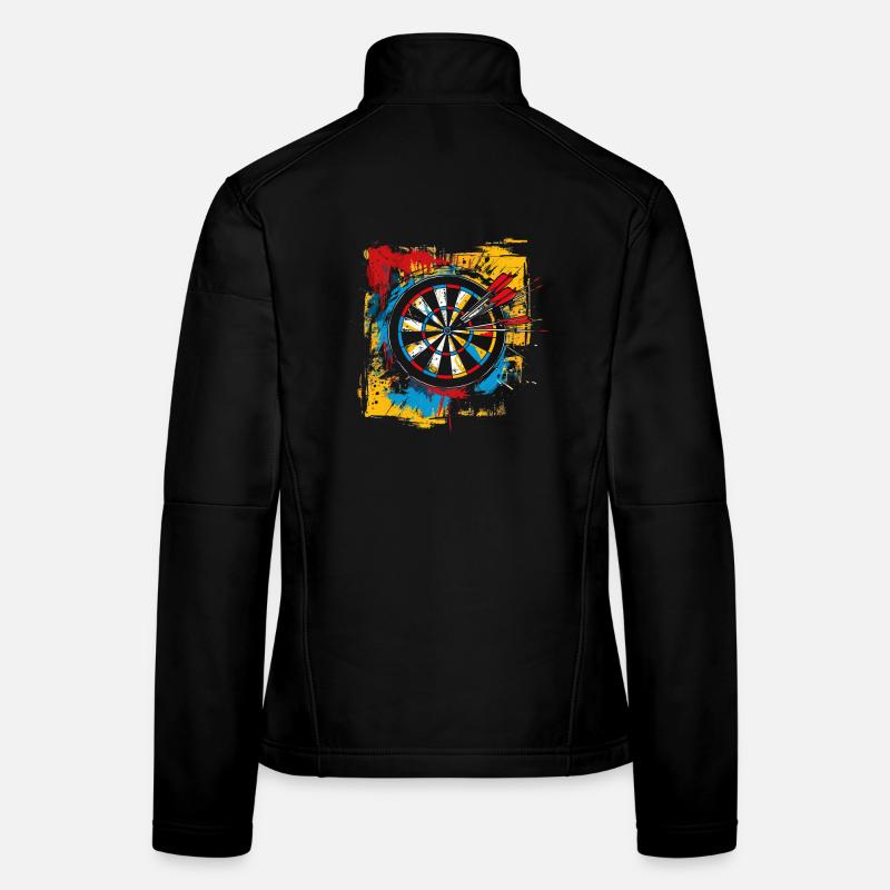 Jeu de fléchettes Graffiti Veste en tissu softshell Femme