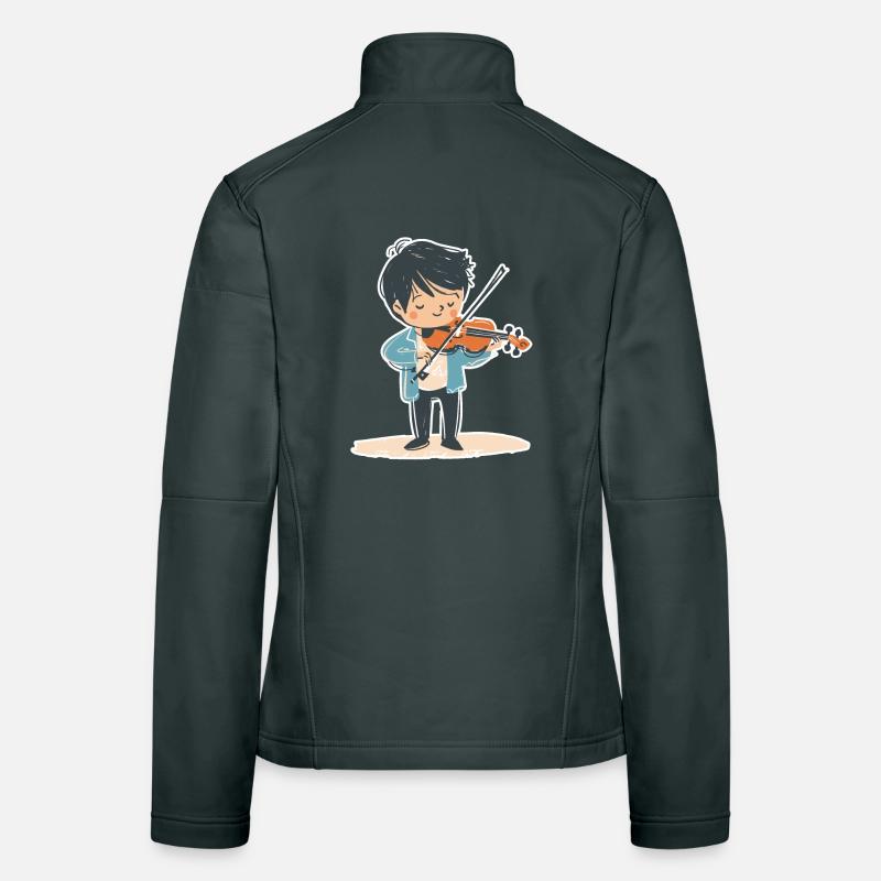 Kleiner Geigenjunge Frauen Softshelljacke