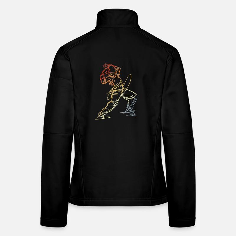 Breakdancer Skizze Frauen Softshelljacke