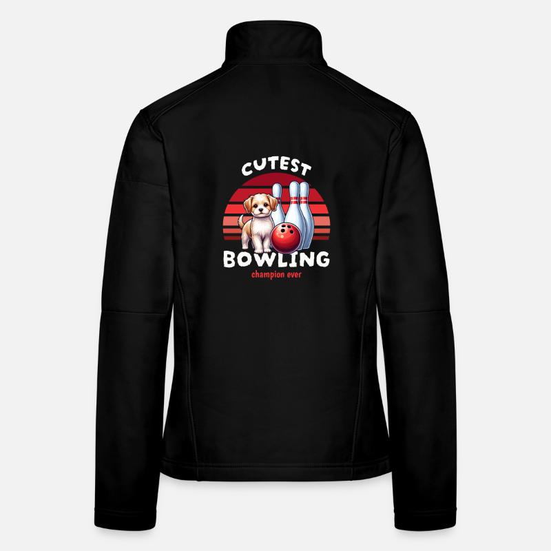 Dog Bowling Women's Softshell Jacket
