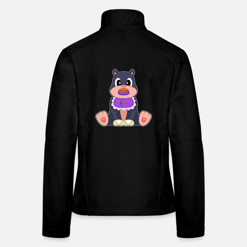 Mole Baby Bib Pacifier Women's Softshell Jacket
