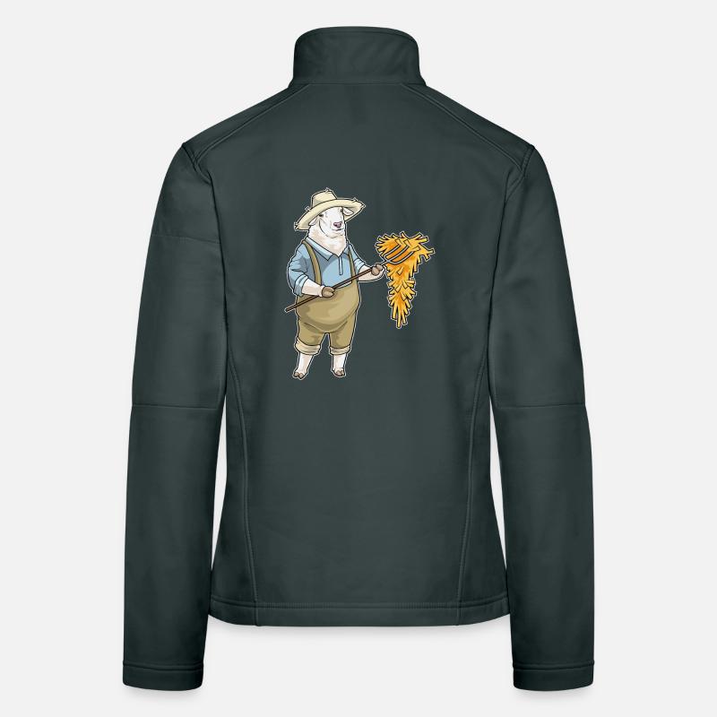 Mouton Éleveur Paille Veste en tissu softshell Femme