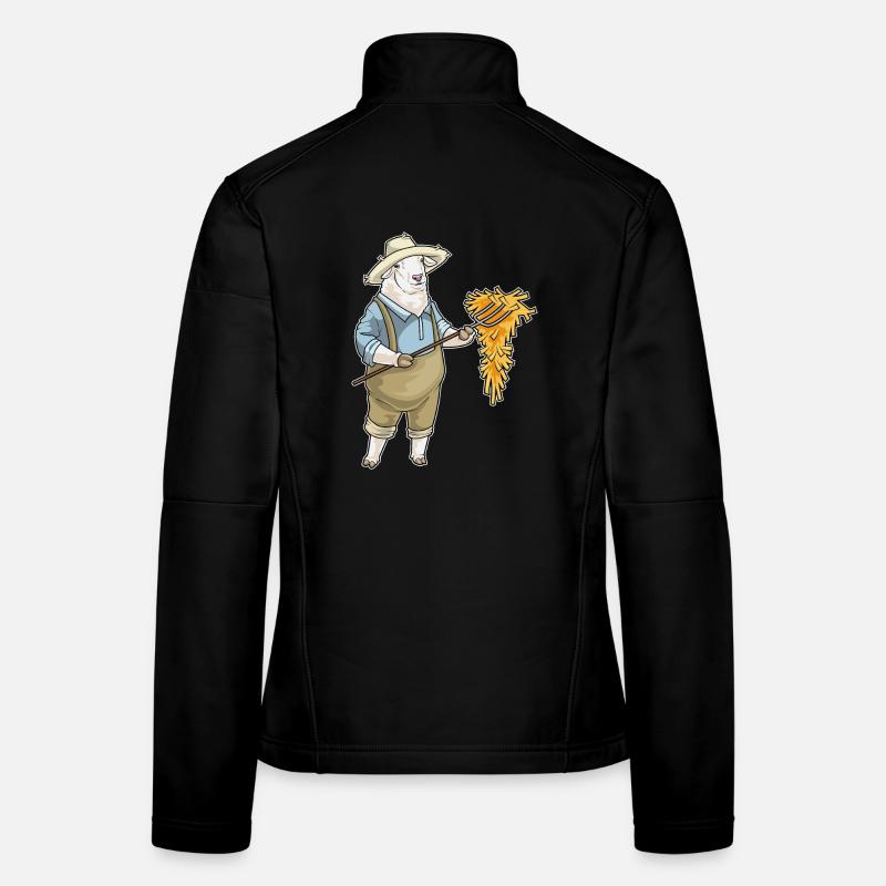 Mouton Éleveur Paille Veste en tissu softshell Femme