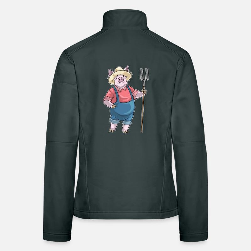 Pig Farmer Pitchfork Farm Women's Softshell Jacket