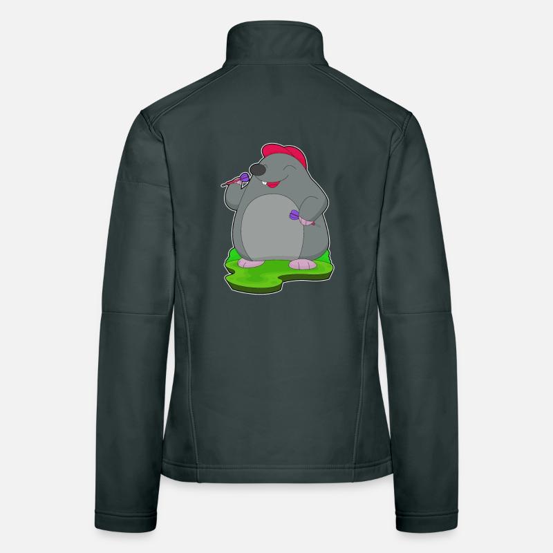 Maulwurf Dart Dartpfeil Frauen Softshelljacke
