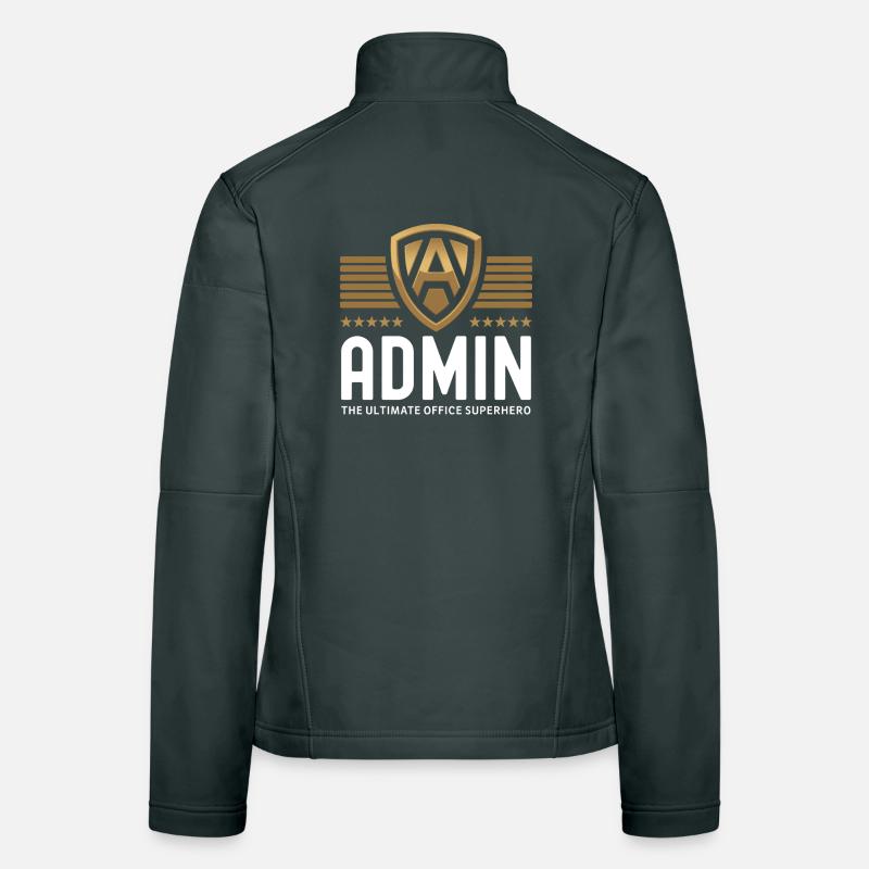 « Admin - Le super-héros de bureau ultime » Héros de bureau Veste en tissu softshell Femme