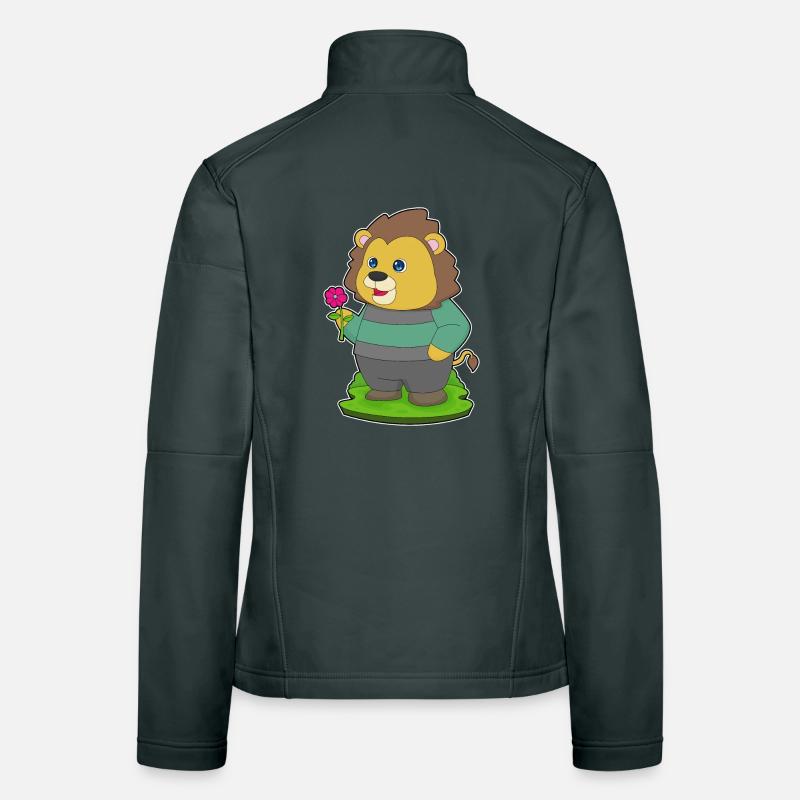 Löwe Blume Frauen Softshelljacke