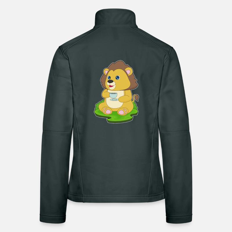 Lion Coupe de café Veste en tissu softshell Femme