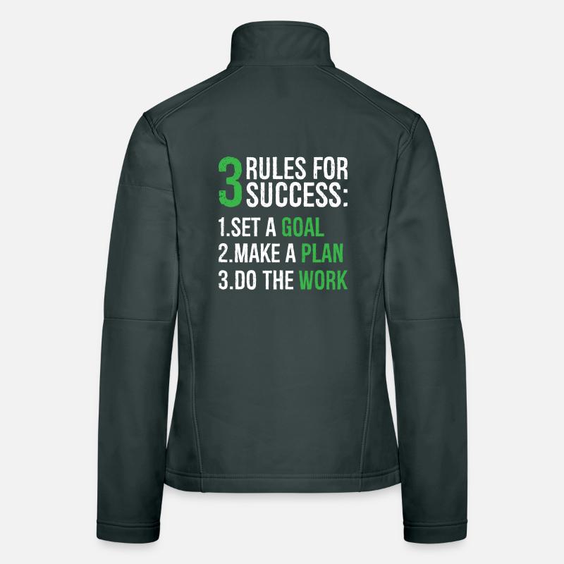 3 rules for success Women's Softshell Jacket