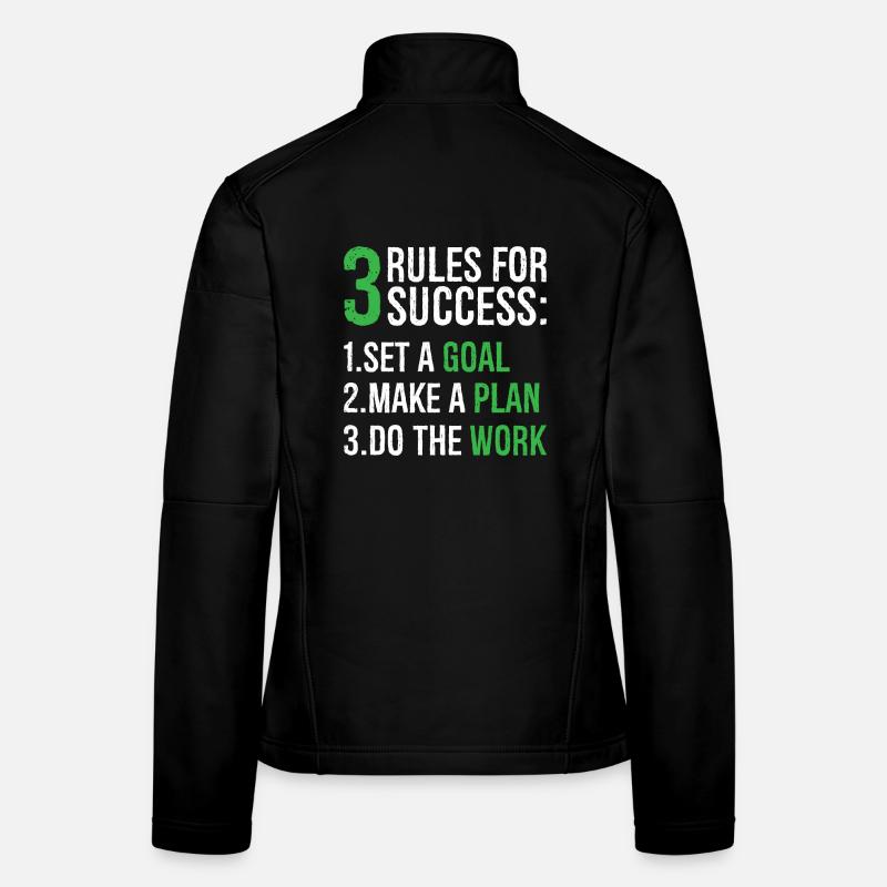 3 rules for success Women's Softshell Jacket