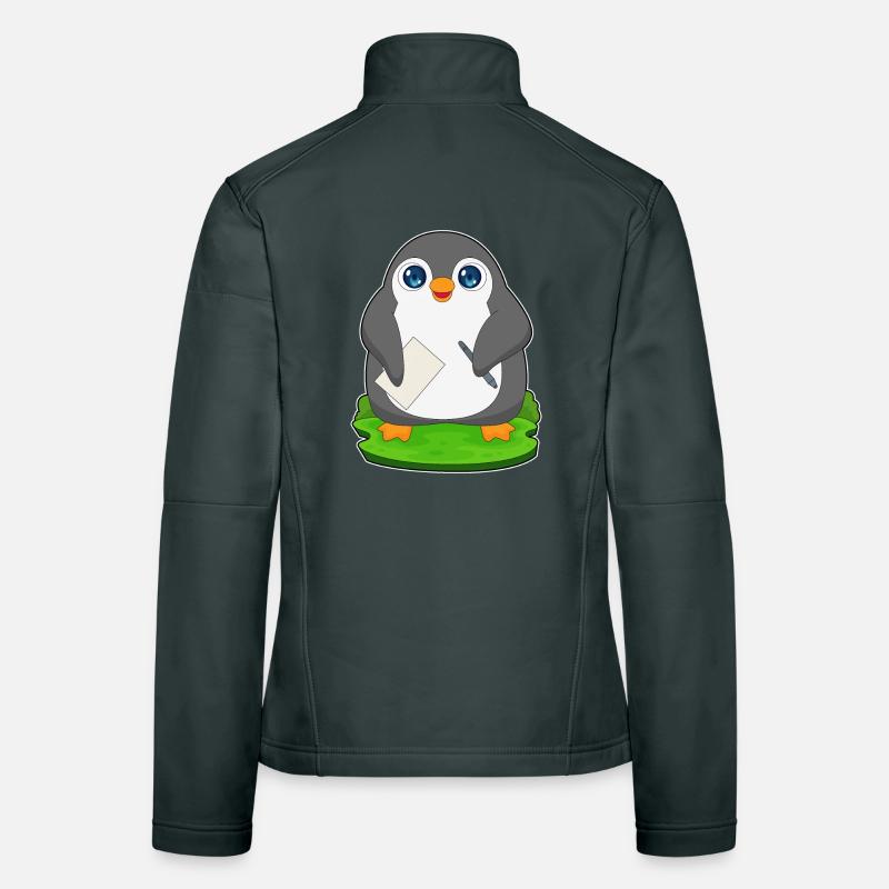 Papier stylo pingouin Veste en tissu softshell Femme