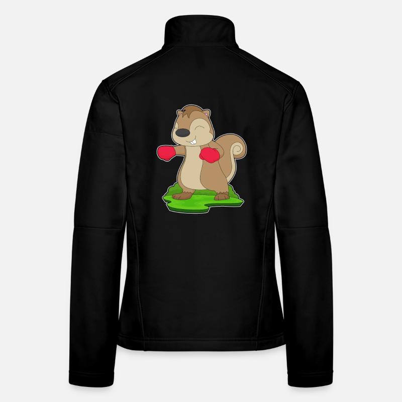 Squirrel Boxer Gants de boxe Boxe Veste en tissu softshell Femme