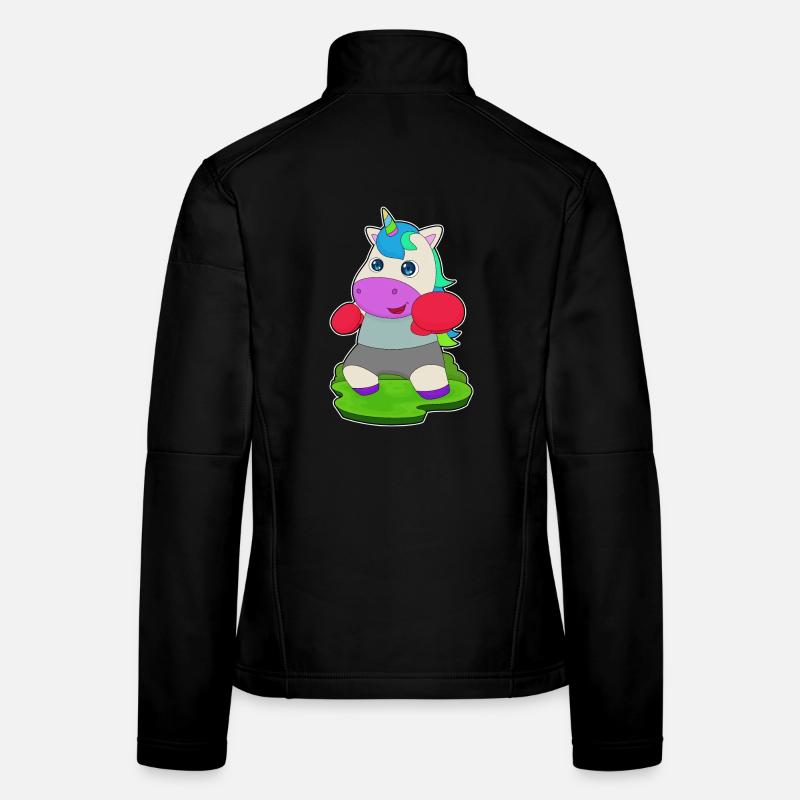 Licorne Boxer Gants de boxe Boxe Veste en tissu softshell Femme