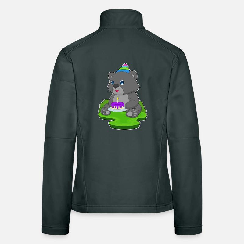Gâteau d’anniversaire de la panthère Veste en tissu softshell Femme