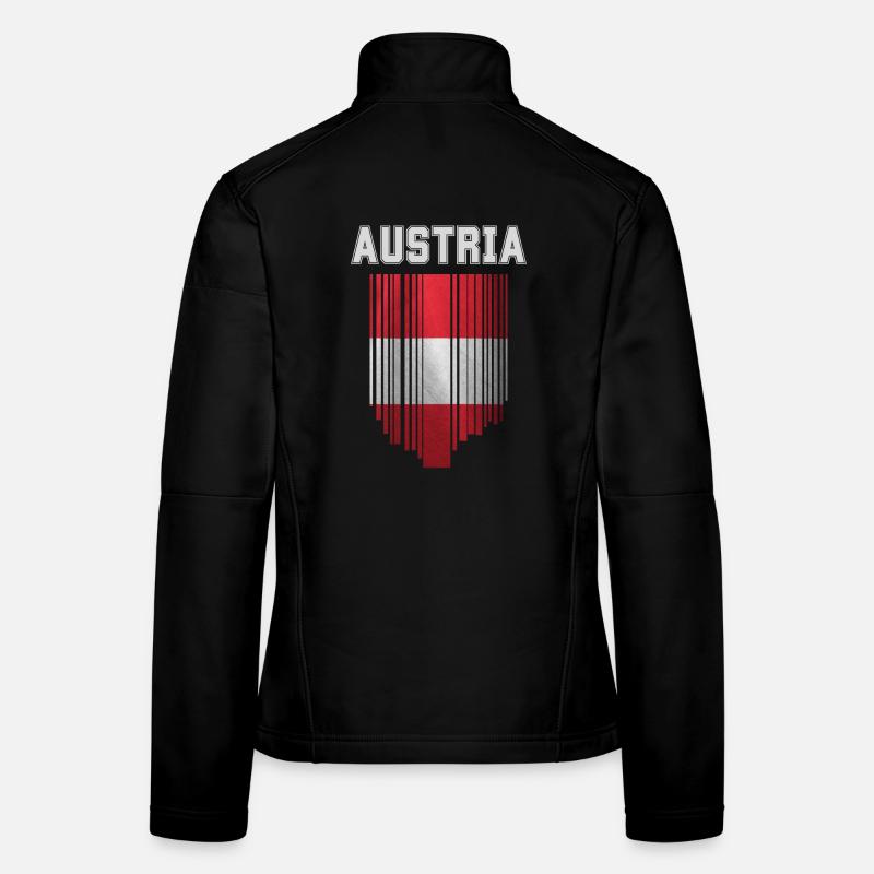 Flag of Austria, Austrian pride Women's Softshell Jacket