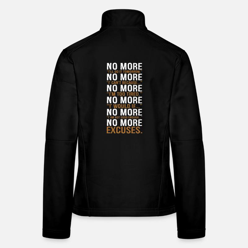 pas plus je le ferai demain Veste en tissu softshell Femme