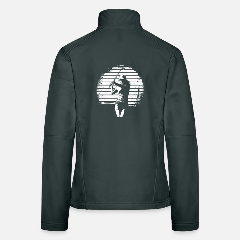 Golfer Sketch Women's Softshell Jacket