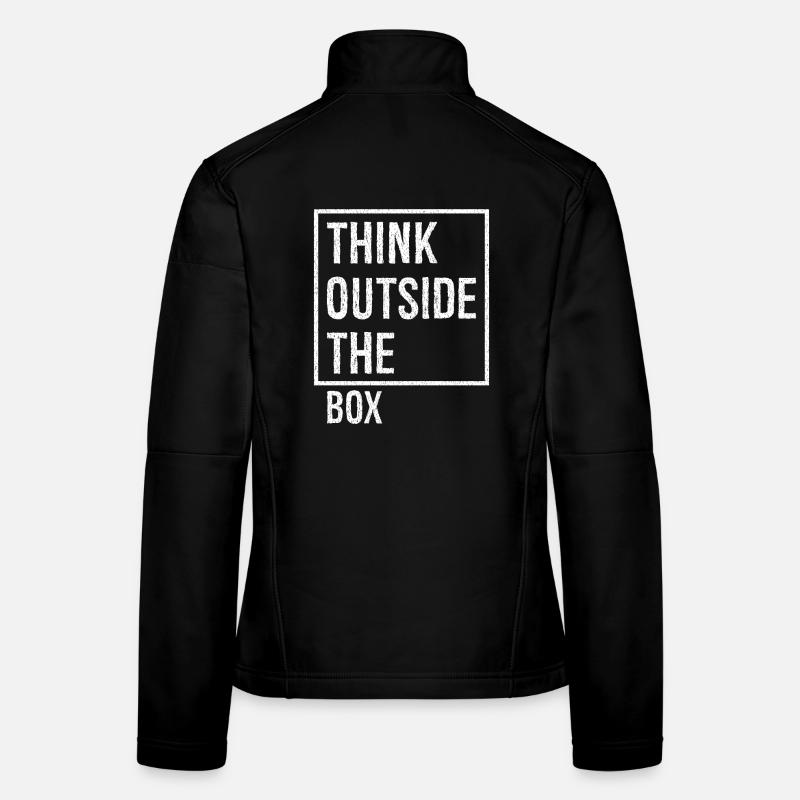 think outside the box - Frauen Softshelljacke - Schwarz