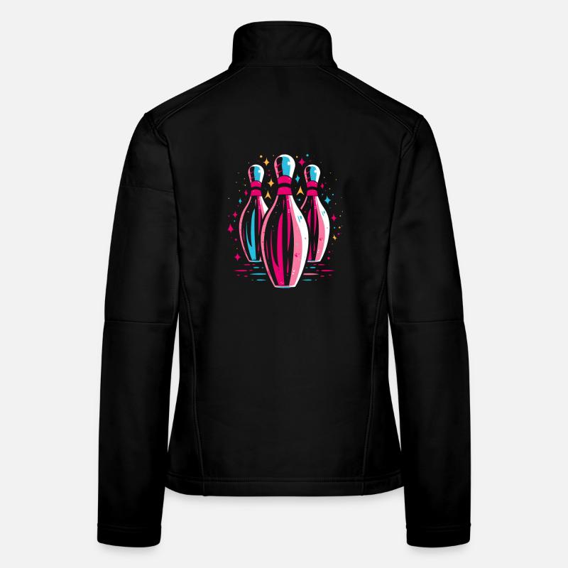 Bowling 80s Look Women's Softshell Jacket