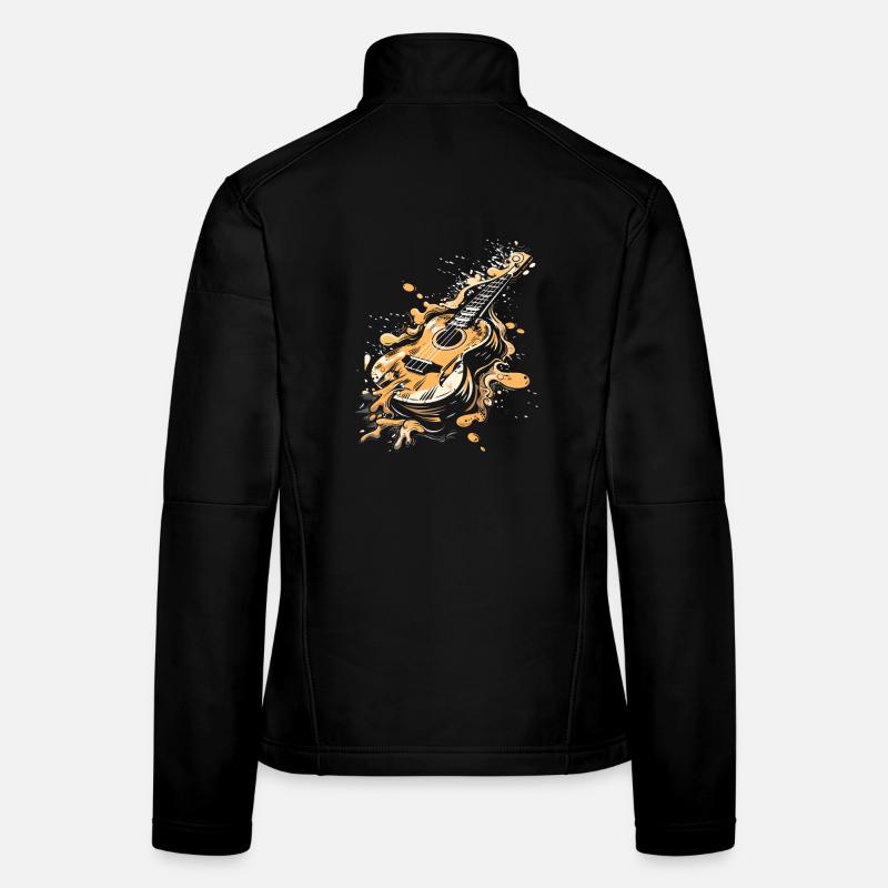 Ukulele Graffiti Women's Softshell Jacket