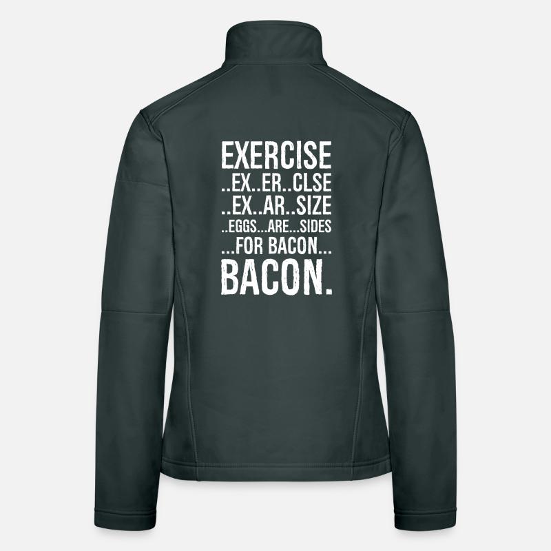 Exercice bacon Veste en tissu softshell Femme