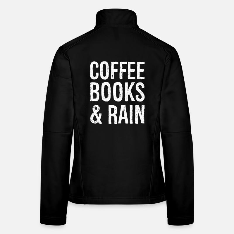 café livres pluie Veste en tissu softshell Femme