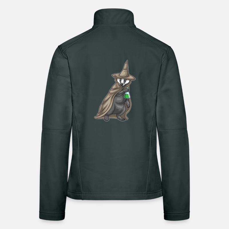 Potion de Sorcière Blaireau Veste en tissu softshell Femme