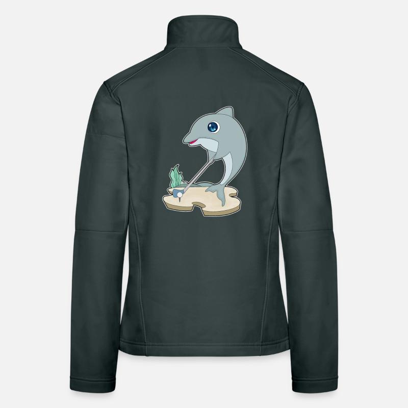 Delfin Golf Golfschläger Frauen Softshelljacke