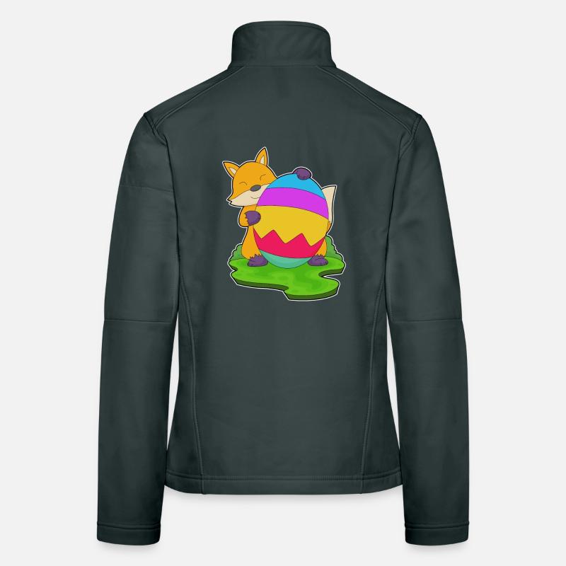 Fox Easter Easter Egg Women's Softshell Jacket