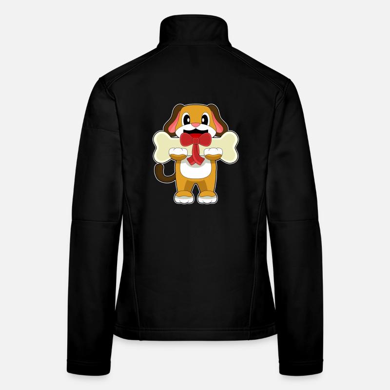 Hund Knochen Frauen Softshelljacke