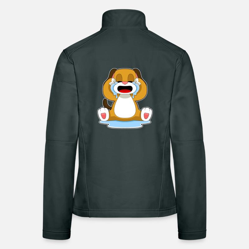 Larmes de chien Veste en tissu softshell Femme