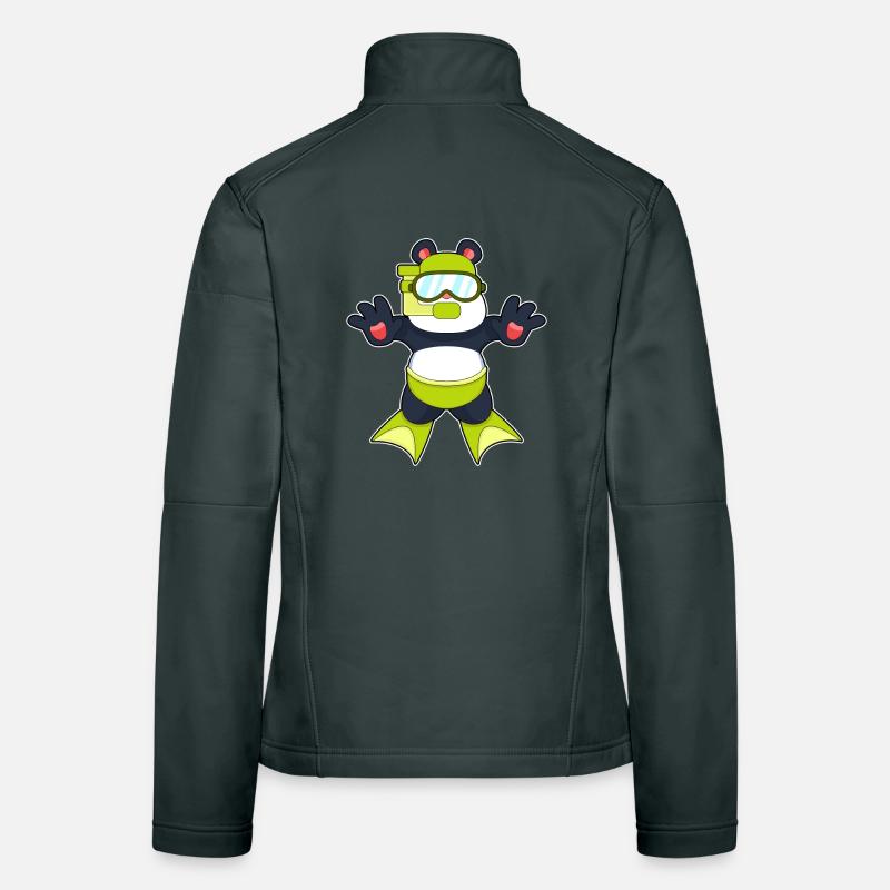 Plongée en apnéa Panda Diver Veste en tissu softshell Femme