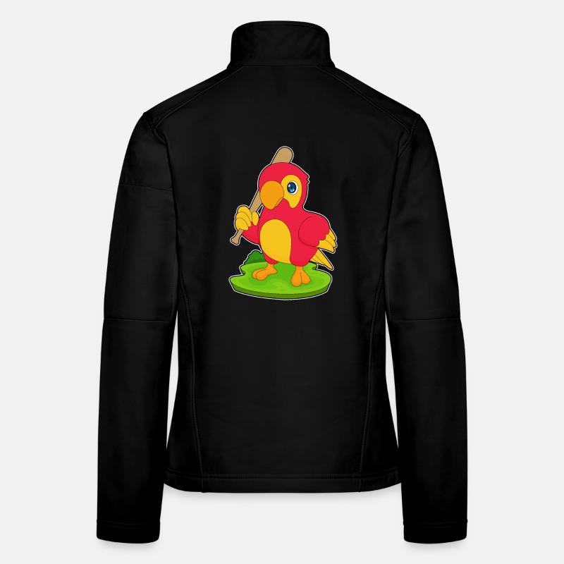 Batte de baseball Parrot Baseball Veste en tissu softshell Femme