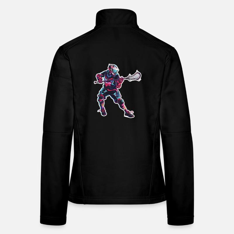 Graphiques de joueur de crosse Veste en tissu softshell Femme