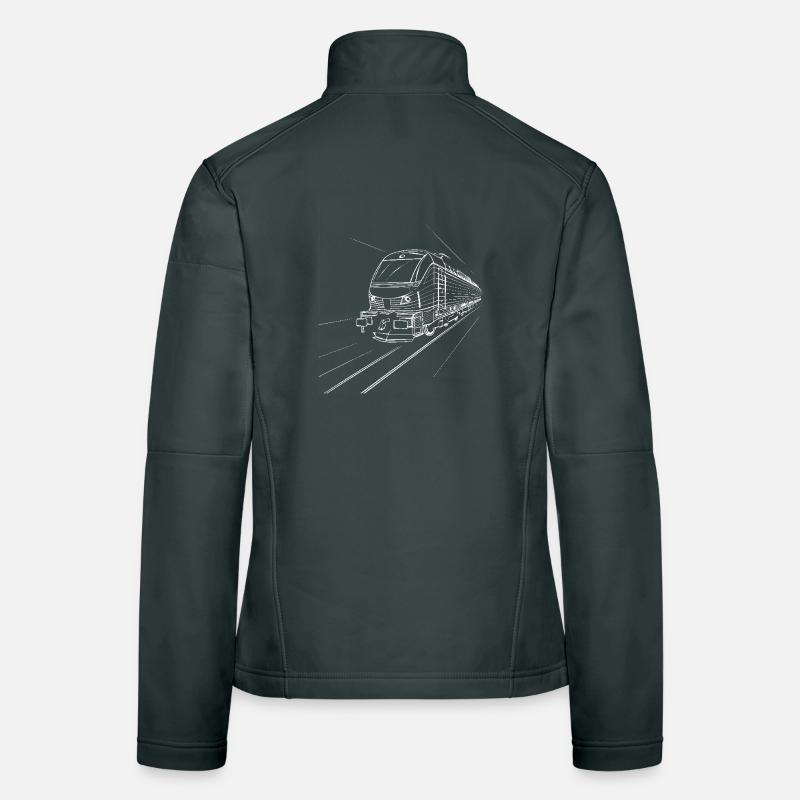 Train Drawing Women's Softshell Jacket