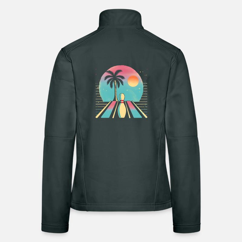 Bowling à l’ancienne Veste en tissu softshell Femme