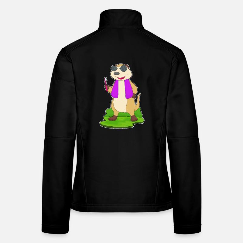 Brosse à dents Meerkat Veste en tissu softshell Femme